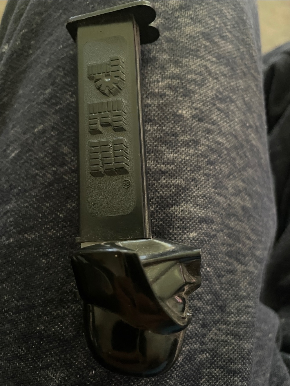 Black PEZ Candy Dispenser with Logo